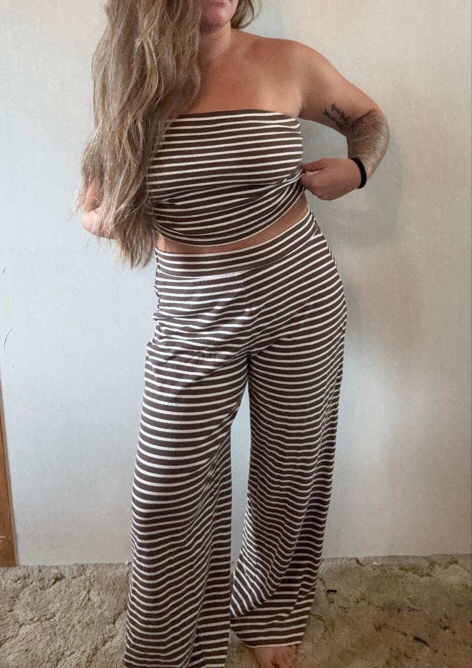 Free People Sailor Tube Set Coconut Milk Combo M